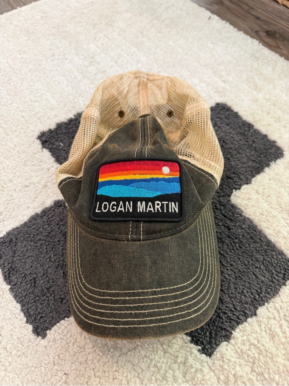 Legacy Logan Martin Gray and Tan Mesh Patch Cap